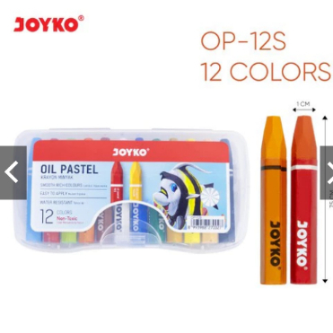 

CRAYON 12W JOYKO OIL PASTEL KRAYON MINYAK C 12 CRAYON TITI 12 WARNA MURAH