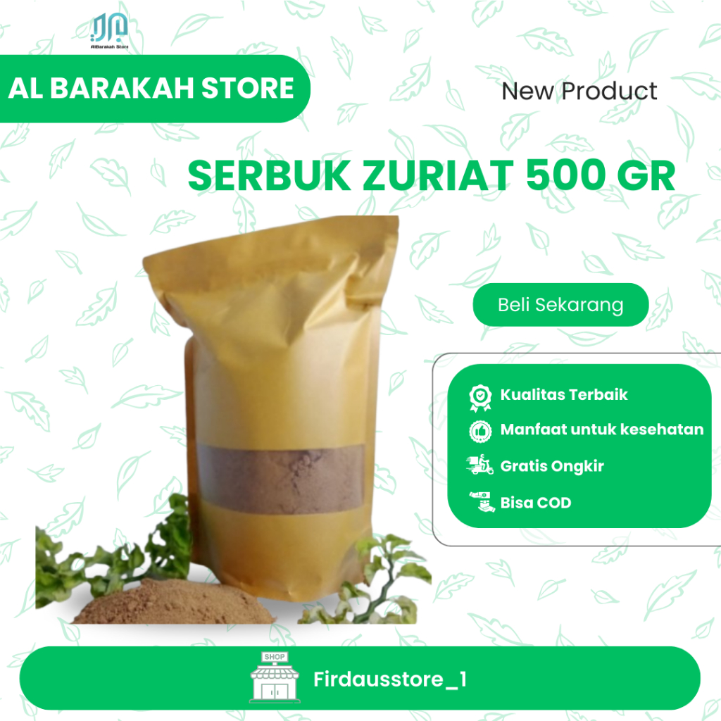 

Serbuk Halus Buah Zuriat / Serbuk Halus Doum / Promil 500 Gr