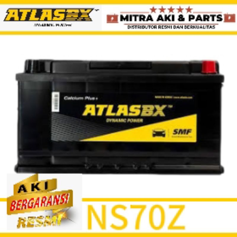 aki Atlasbx aki mobil ELF NHR 55 Type NS70Z aki kering terjamin kualitasnya dan tahan lama