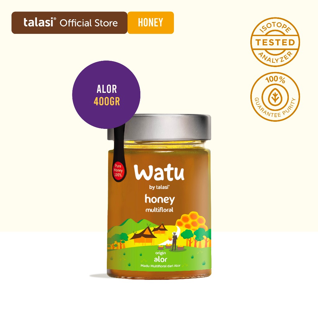 

Talasi Watu Multifloral Honey - Madu Asli Alor 400gr NTT