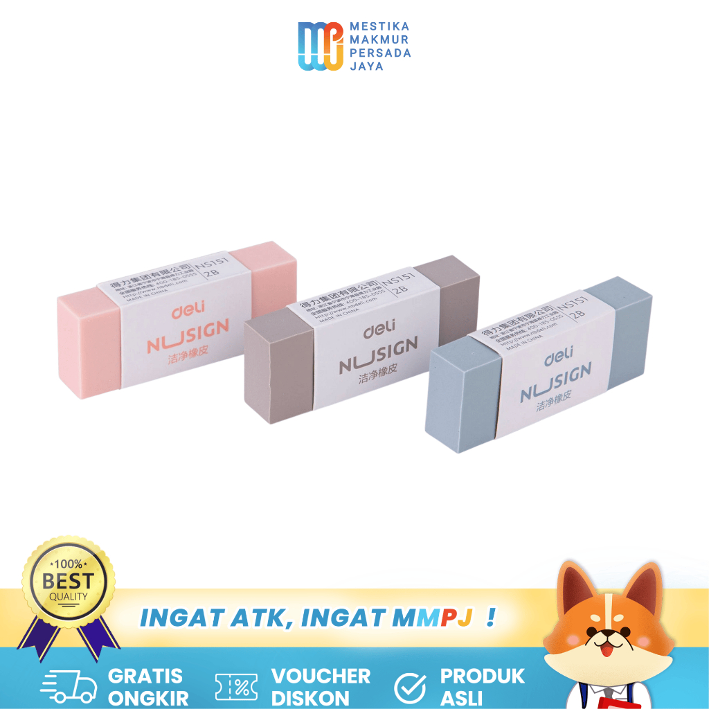 

Deli Penghapus Pensil Warna Pastel NS151