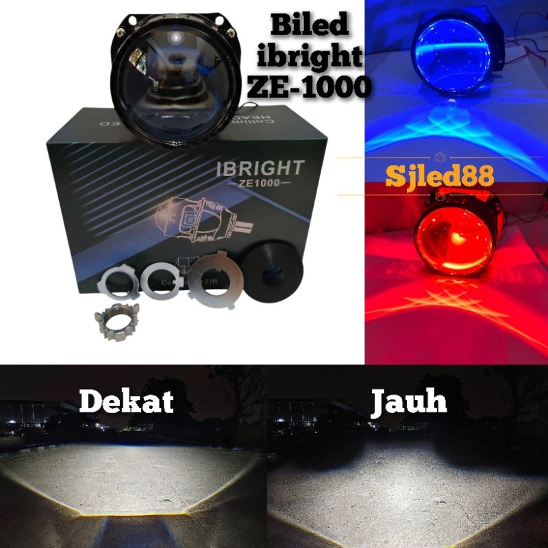 Biled 2.5inc Blue Lens IBRIGHT ZE 1000