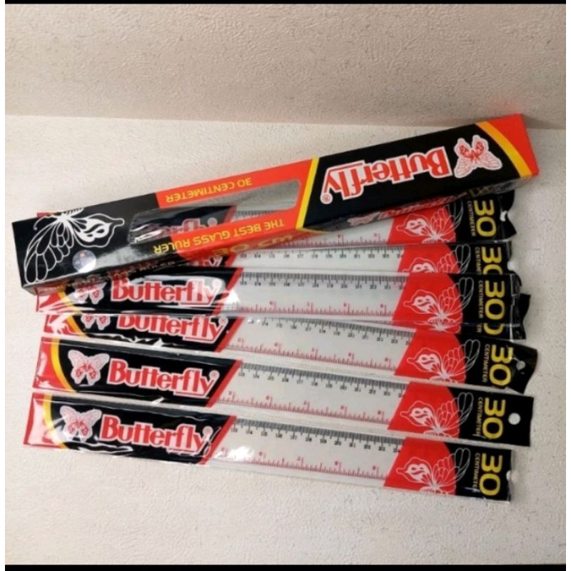 

penggaris 30 cm butterfly satuan