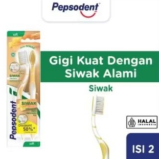 Pepsodent siwak sikat gigi isi 2