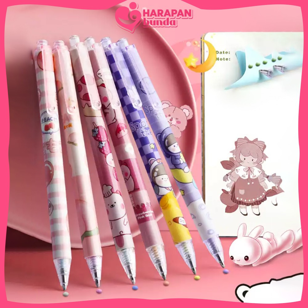 

Pulpen Lem Stik Cepat Kering Warna Permen DIY Stationery Pelajar / Pena Lem Pulpen Mekanik Ballpoint Motif Kartun Harapan Bunda A41