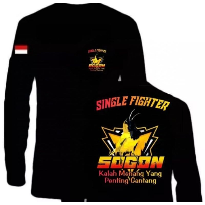 KAOS DISTRO LENGAN PANJANG SOGON-BAHAN KATUN