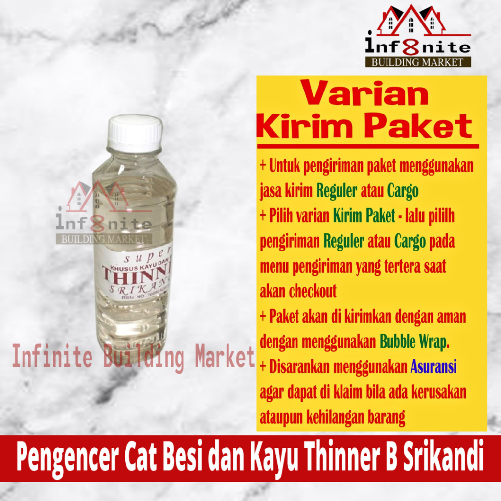 Pengencer Cat Besi Dan Kayu Tiner Campuran Cat Minyak Thiner Thinner B Paket