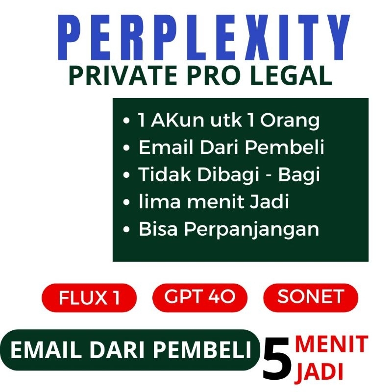 PERPLEXITY PRO 1 BULAN 1 TAHUN PRIVATE BISA EMAILSENDIRI