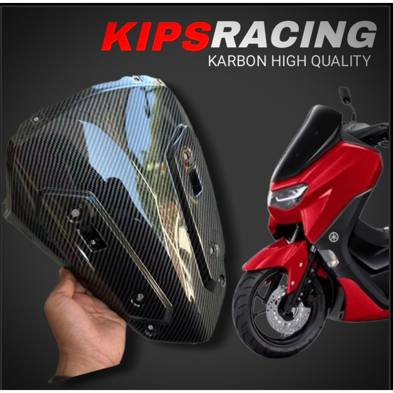 Cover Winshield N MAX New Carbon Glosy Cover Dasi Nmax Carbon Nmax New Carbon