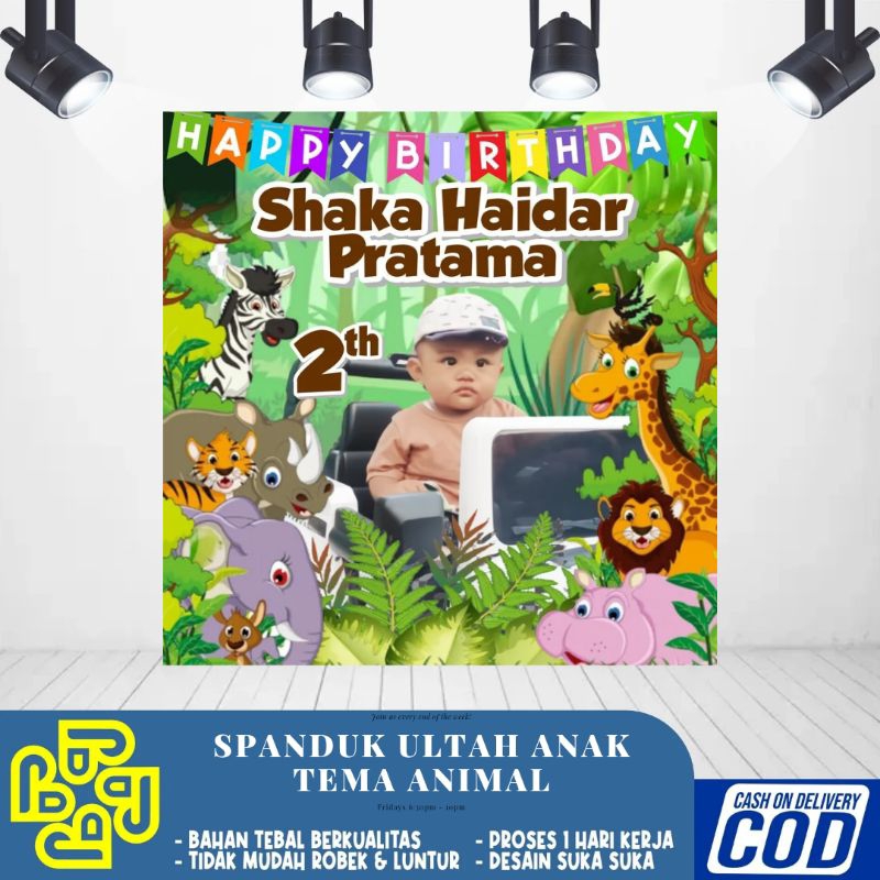 Perlengkapan Birthday anak dinosaurus murah/spanduk banner ulang tahun anak dinosaurus bisa COD baya
