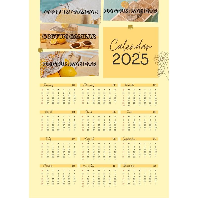 

KALENDER 2025 COSTUM & AESTHETIC