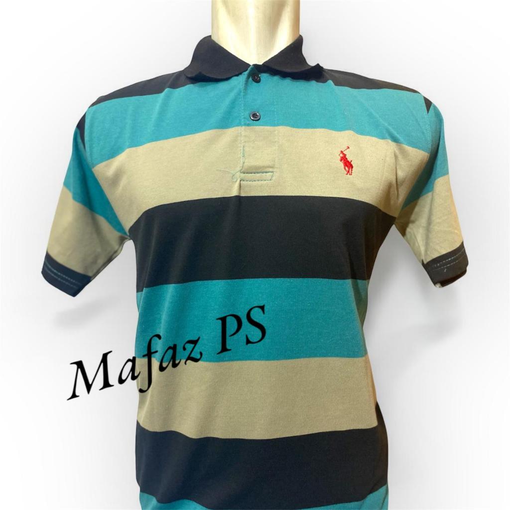 Promo Kaos Kerah Pria/Kaos Berkerah Salur Pria / kaos kerah salur bapak bapak / kaos kerah salur wan