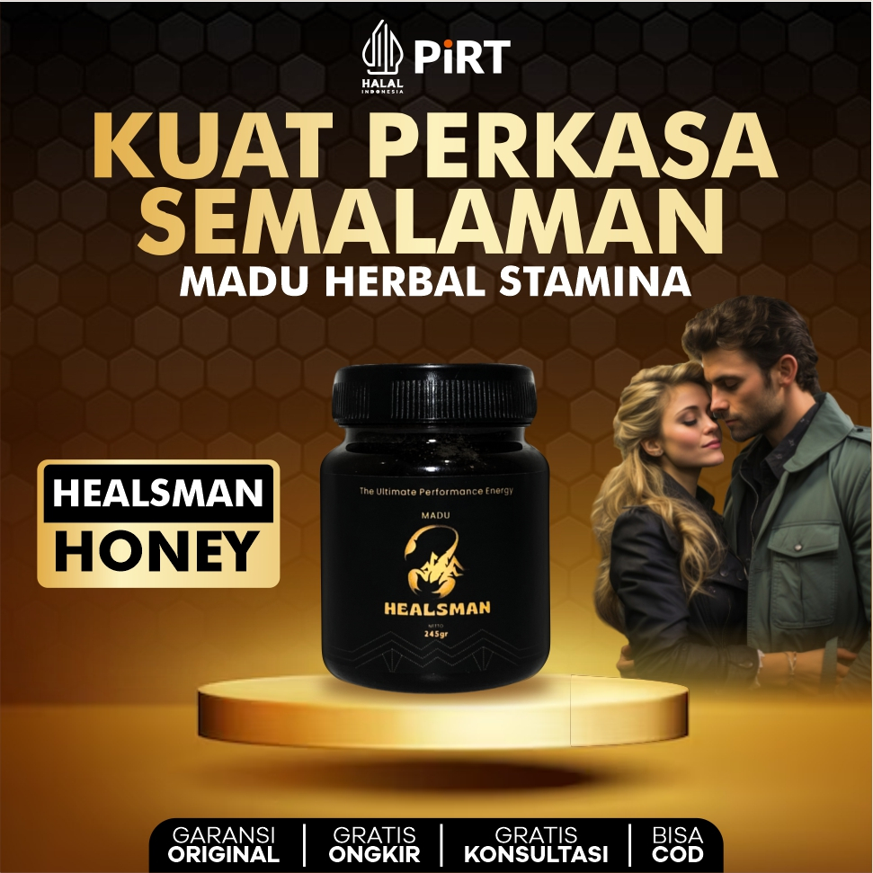 HEALSMAN Madu Jantan Tahan Lama Pria Suplemen Madu Obat Kuat Pria Tahan Lama Penunjang Performa