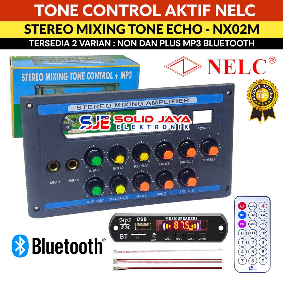 TONE CONTROL AKTIF ACTIVE NX02 MIXING 2 TINGKAT ECHO REPEATER REPEAT MIDDLE MIDLE KARAOKE MIC MIK