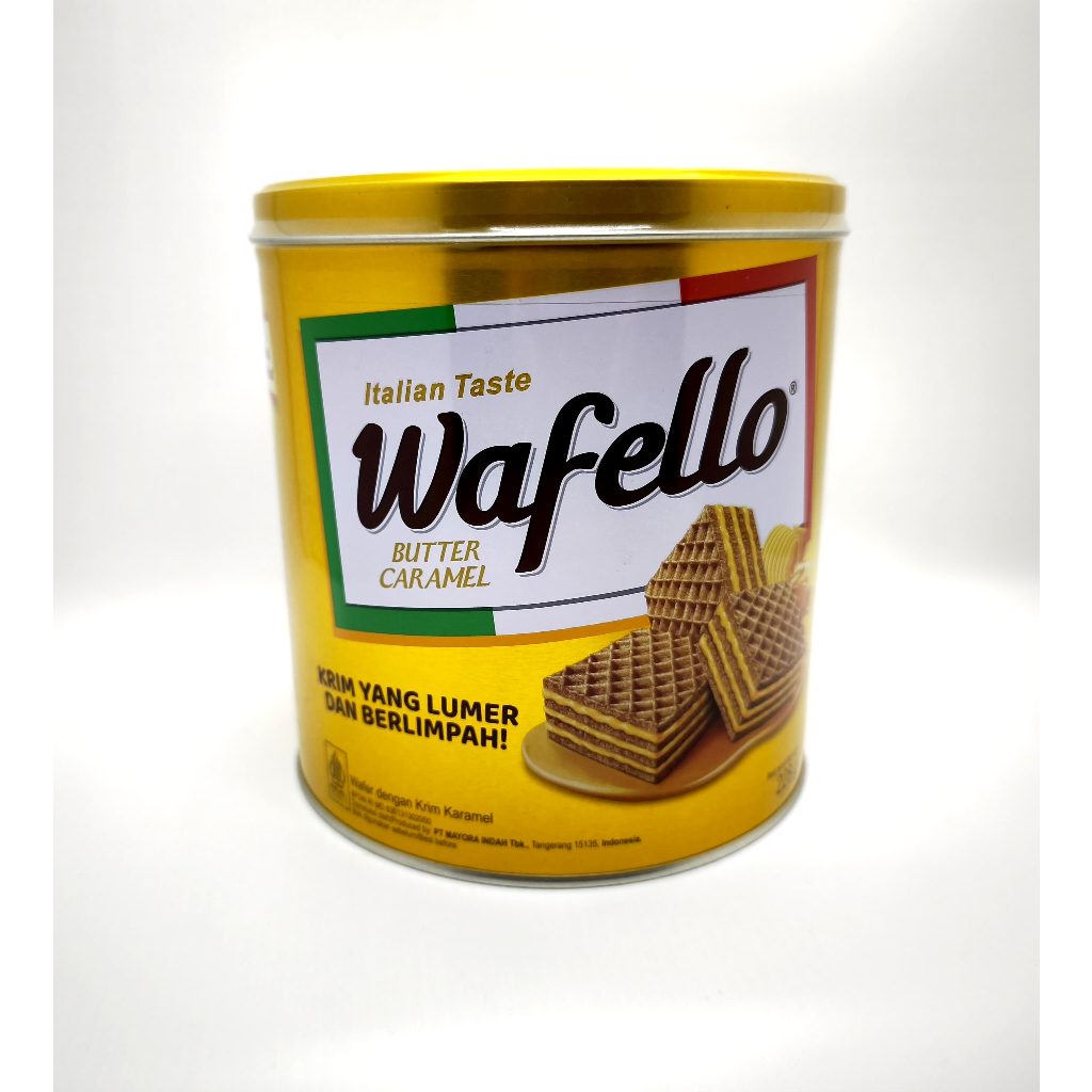 

Wafello butter caramel krim yang lumer dan berlimpah