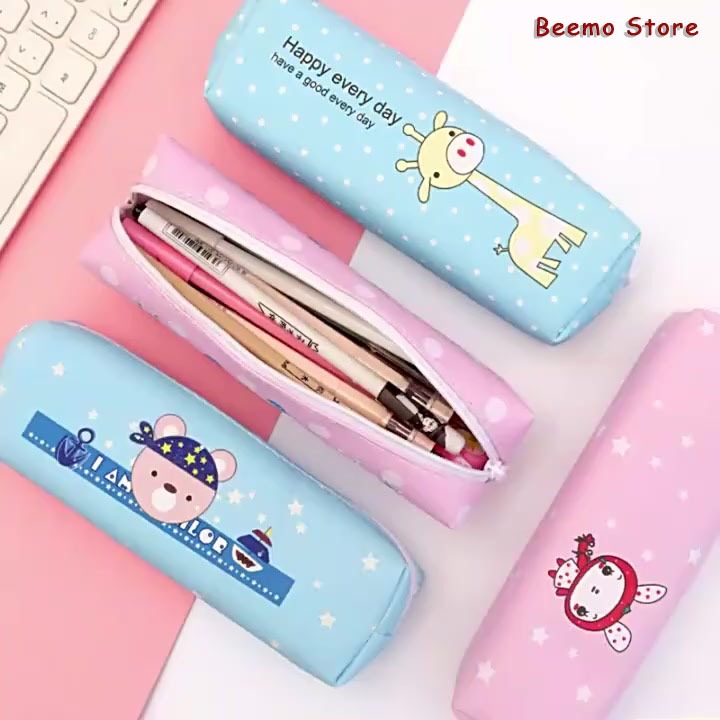 

Tempat Pensil Pulpen Karakter Lucu Kotak Pensil Serbaguna Motif ATK Dompet Pouch Make Up Kosmetik