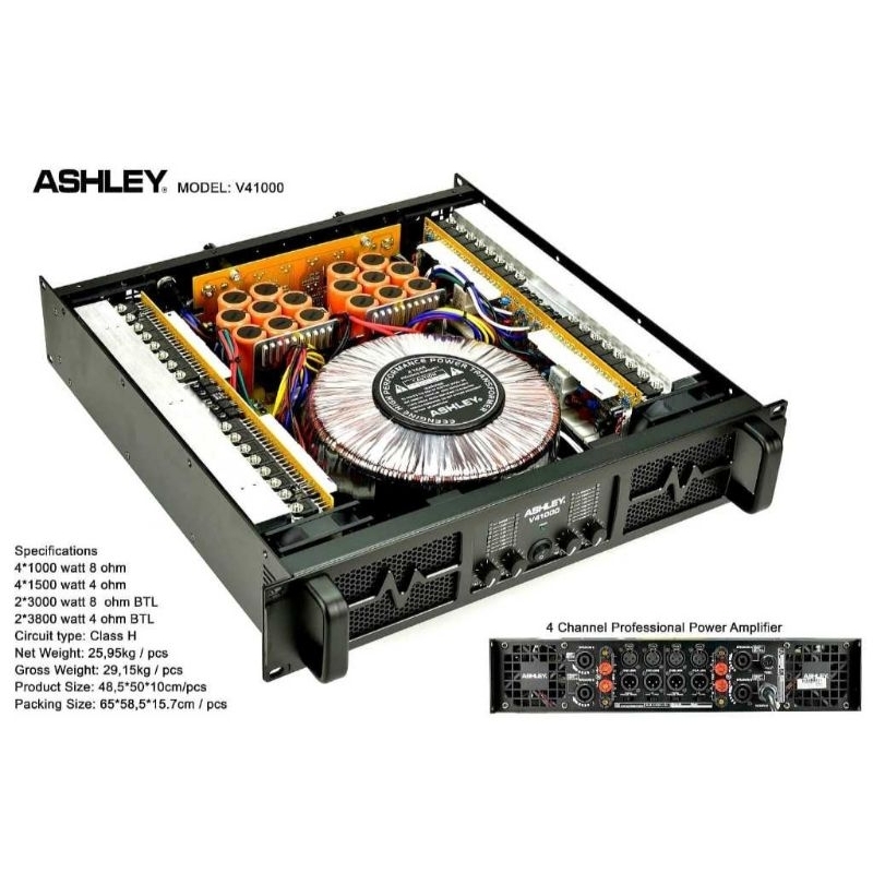 POWER Amplifier ASHLEY V41000 Original ASHLEY