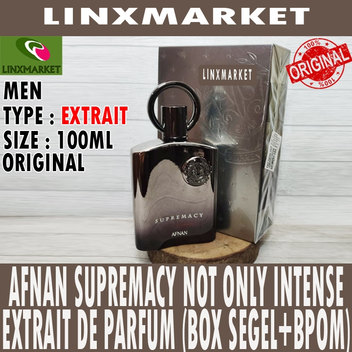 AFNAN SUPREMACY NOT ONLY INTENSE EXTRAIT DE PARFUM  FOR MEN 100ML BPOM
