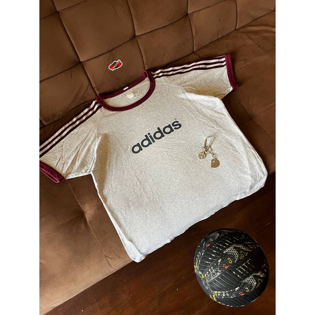Chiclove - Tshirt Ringer tee Adidas Vintage Second Preloved