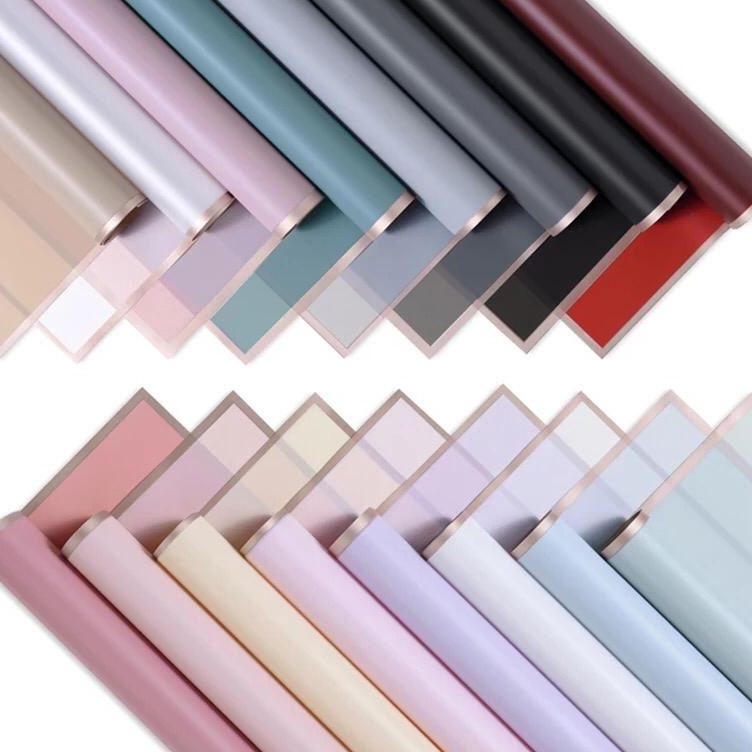 

Murah Terkini 2 lembar Money bouquet wrapping varian list gold emas Cellophane Florist