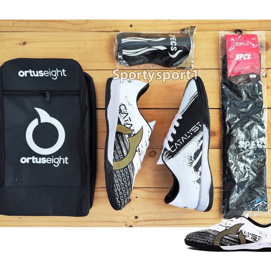 Top Update  HARGA Rp 89999 DAPAT SEMUA YANG DI GAMBAR  PAKET KOMPLIT SEPATU FUTSAL ORTUS CATALYST RE