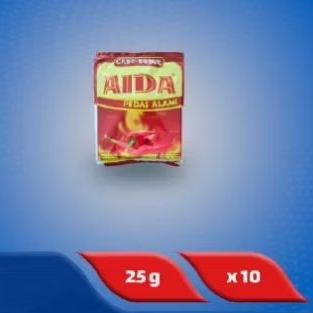 

Cabe Bubuk Aida 1 Renceng isi 10 Sachet