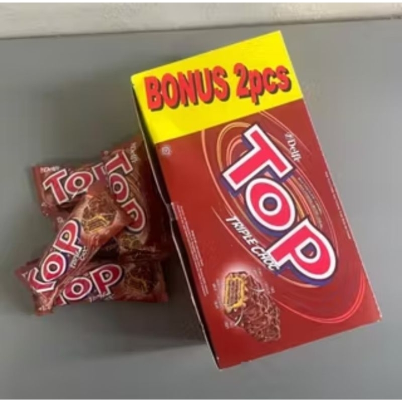 

Top Delfi Triple Choco 1 box isi 24 pcs