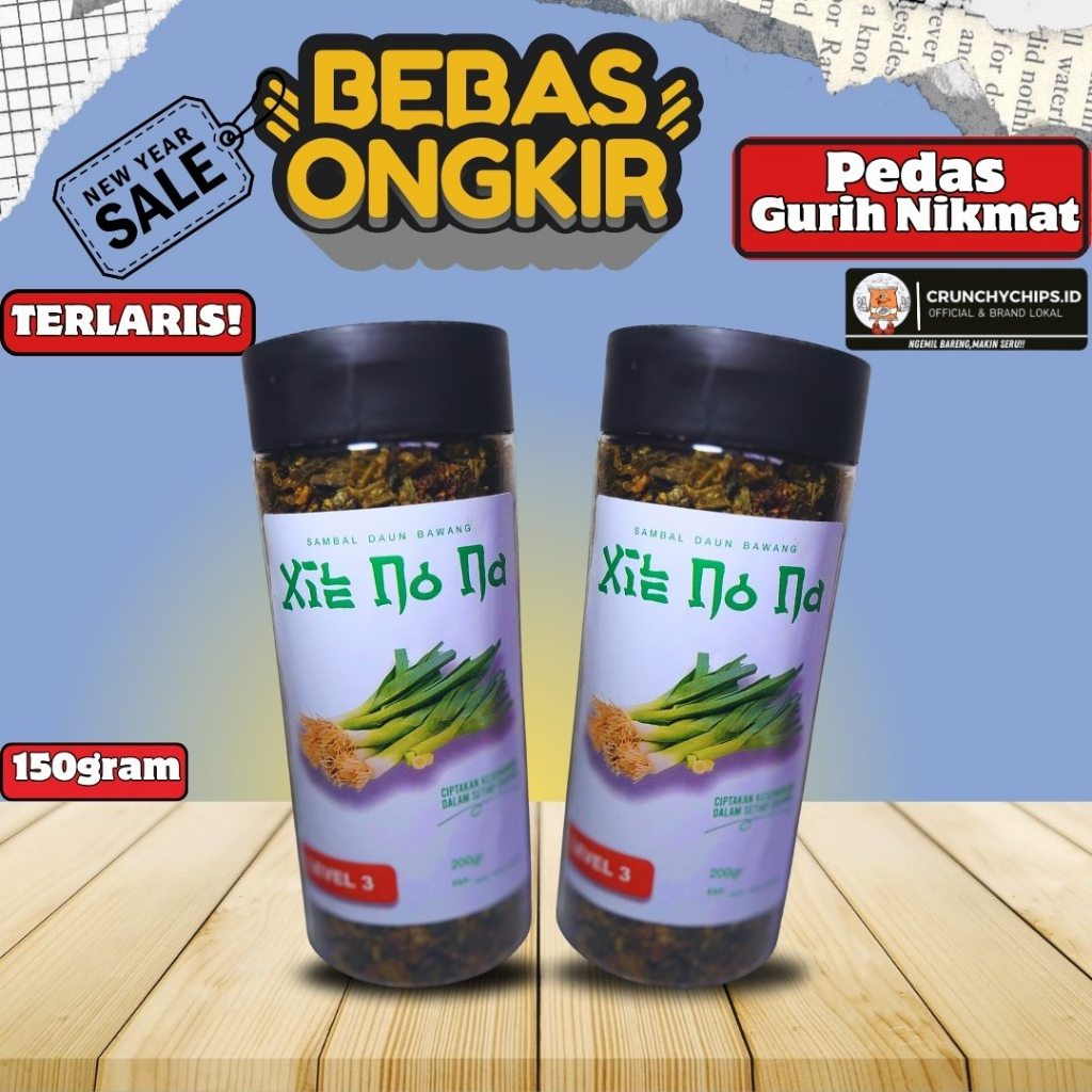

Crunchychipsid Bawang Daun Goreng Sambal Nikmat Lauk Makan Renyah Rasa Pedas Original Kemasan 150gr