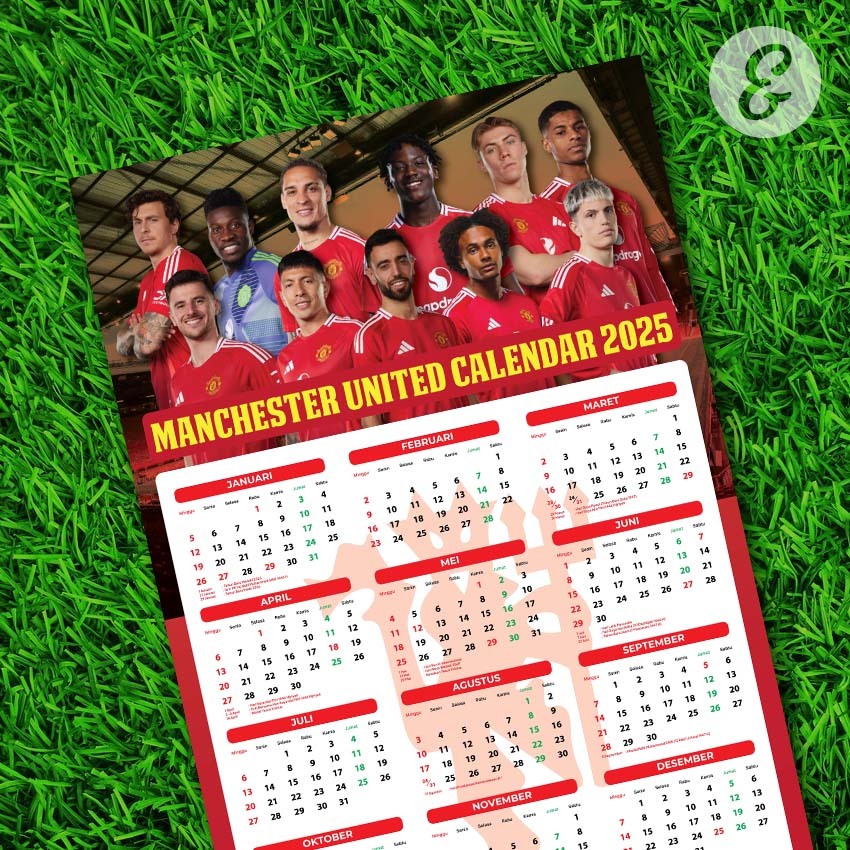 

Kalender Bola Tahun 2025 edisi Manchester United
