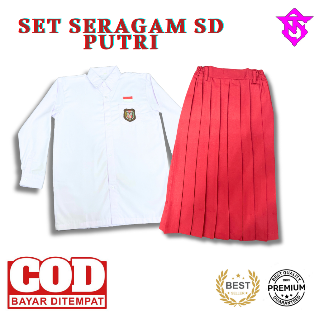 THESUNAN57 SET SERAGAM SD 1 SET SERAGAM SD PUTRI SET SERAGAM SD PUTRI MURAH