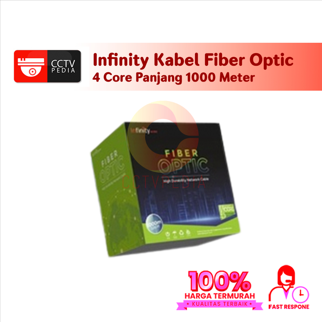 Infinity Kabel Fiber Optic 4 Core Panjang 1000 Meter