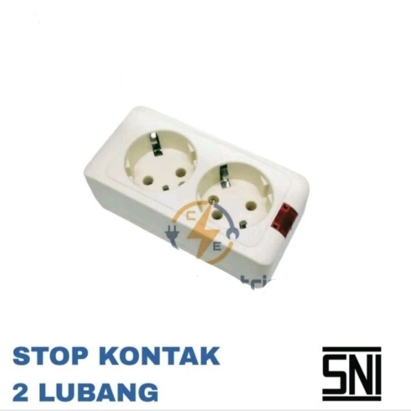 Stop Kontak / Terminal 2 Lubang