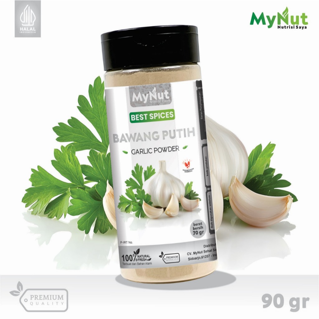

MYNUT BAWANG PUTIH BUBUK REMPAH BUMBU DAPUR 100% PREMIUM QUALITY
