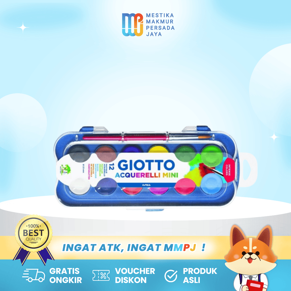 

Giotto Acquerelli Mini Cat Air - Set Cat Lukis untuk Pelajar & Pemula (12/24/36 Warna)