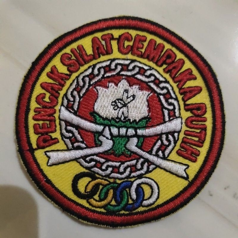 BADGE/LOGO BORDIR CEMPAKA PSCP CEMPAKA PUTIH