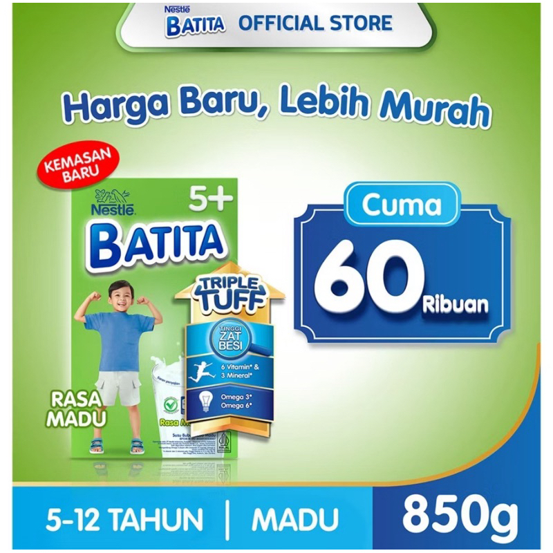 

Nestle Batita Triple Tuff Rasa Madu 850g