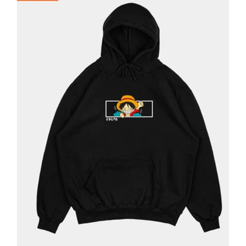 Hoodie Jumper Anime Collection Luffy (Bordir) (Pria & Wanita)