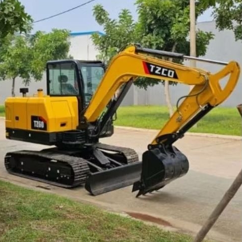 Excavator TZCO Type TZ60 - PC60 Eskavator Beko Alat Berat 6 Ton Engine YANMAR