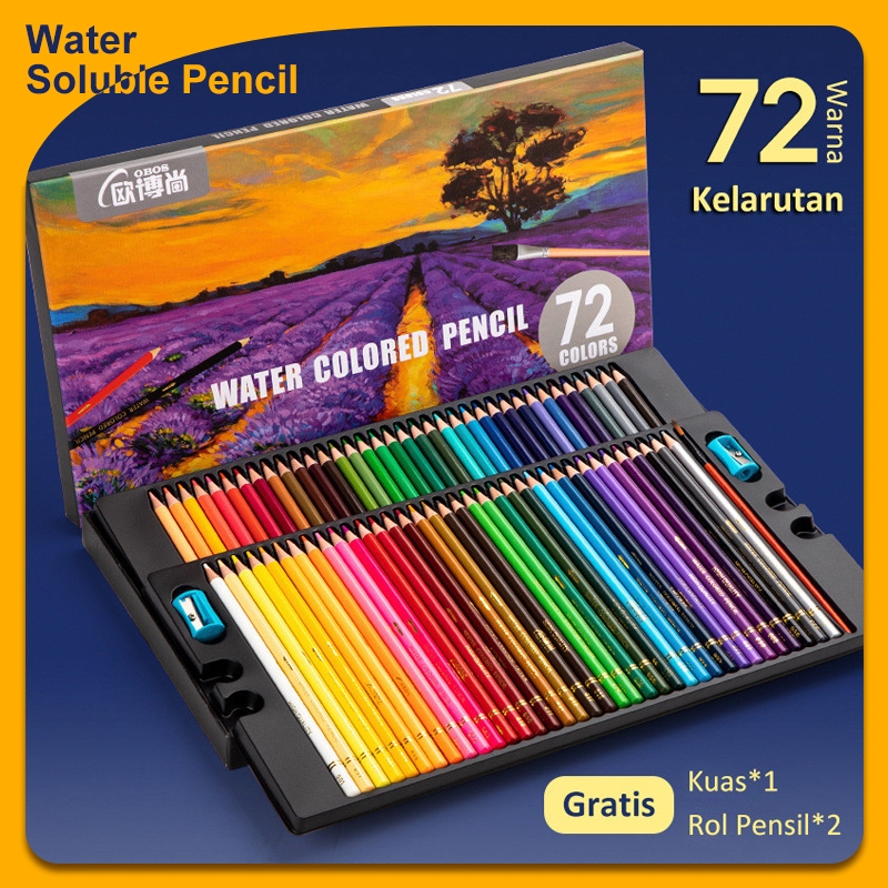 

OBOS Oil Pencil Water Soluble Pencil 48/72 Warna High Grade