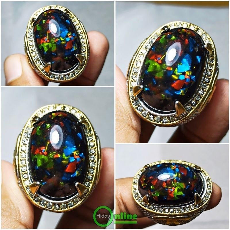 Batu akik kalimaya hitam top cristal size jumbo