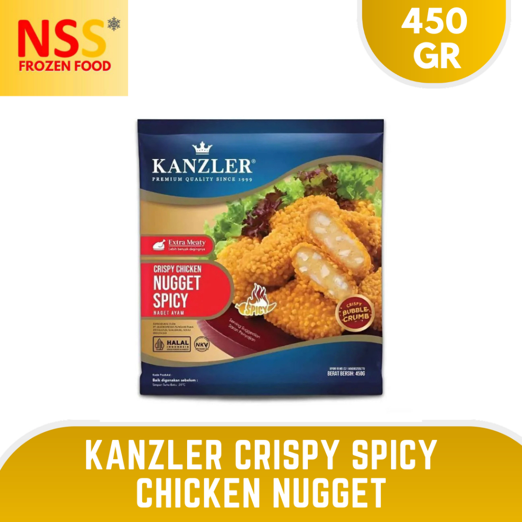 

KANZLER CRISPY SPICY CHICKEN NUGGET 450 GR