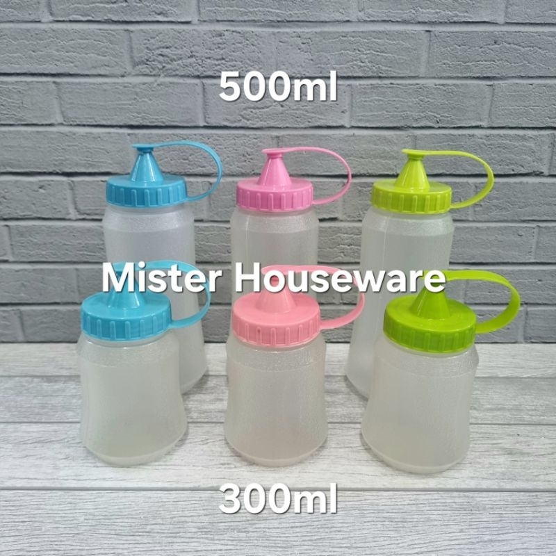 Botol Saus Plastik Besar Kecil 300ml 500ml