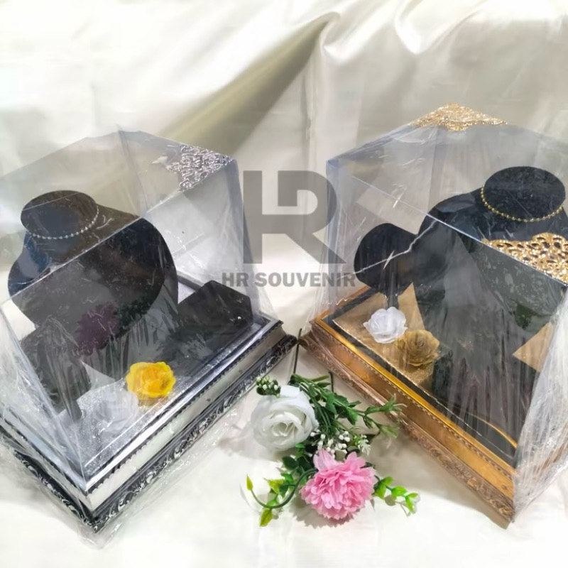 kotak perhiasan satu set mahar seserahan fiber box/kotak seserahan/kotak hantaran/kotak dekorasi