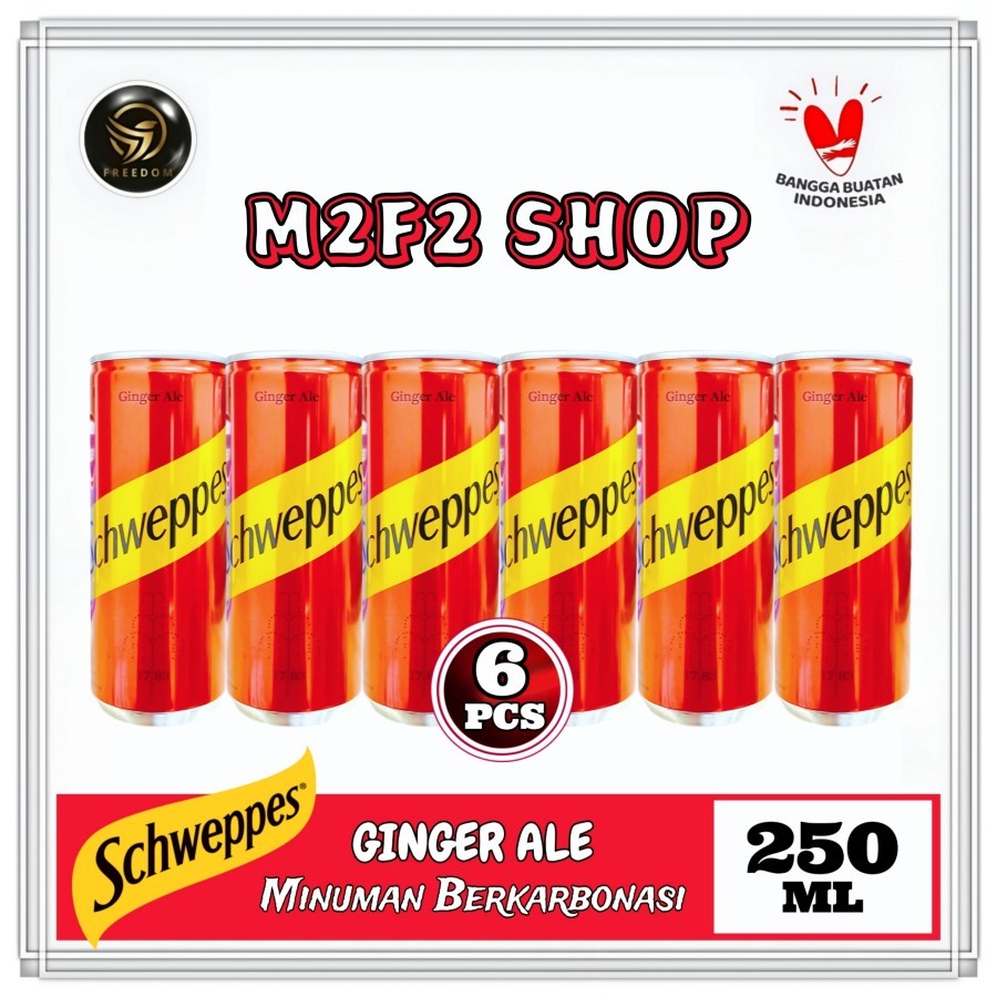 

Schweppes Carbonated Ginger Ale Can | Minuman Berkarbonasi Rasa Jahe Kaleng - 250 ml (Kemasan 6 Pcs)