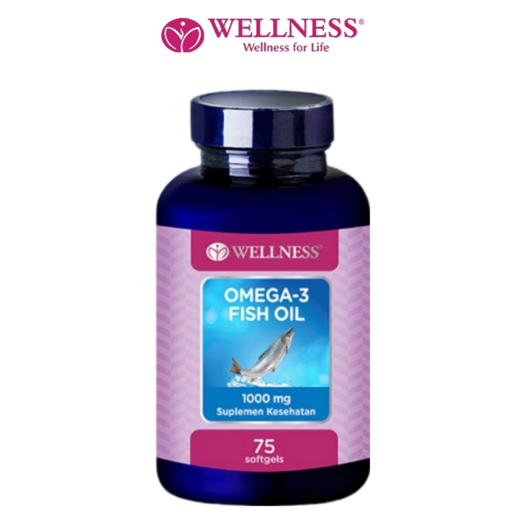 Wellness Omega 3 1000mg 75 Softgels Vitamin Vit Original