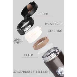Termos Kopi Vacum - Termos Kopi Panas dan Dingin- Termos Coffee Travel Mug