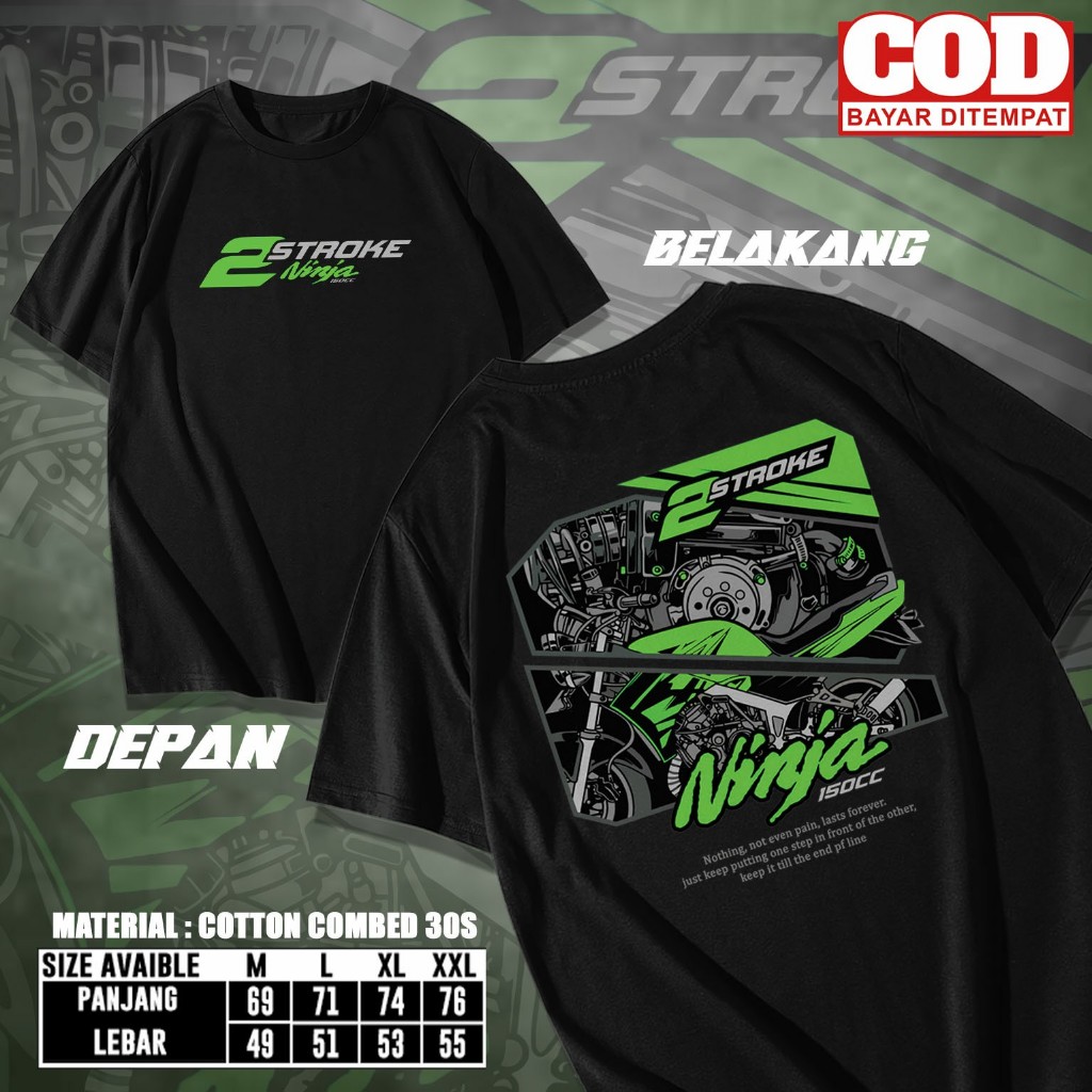 KAOS NINJA 2 STROKE KAOS 2 STROKE KAOS OTOMOTIF