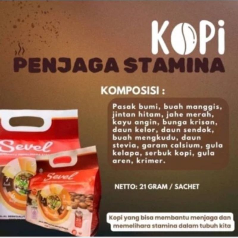 

KOPI 7 ELEMEN HNI HPAI / KOPI SEVEL HNI HPAI / KOPI MEMBANTU MEMELIHARA STAMINA