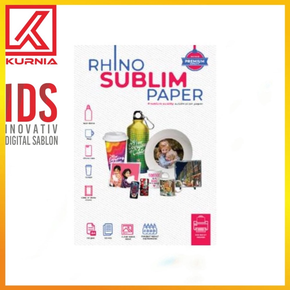 

KODE ACP9Y Rhino Kertas Sublim Transfer Paper Sublim Premium Ukuran A4 TPS 2