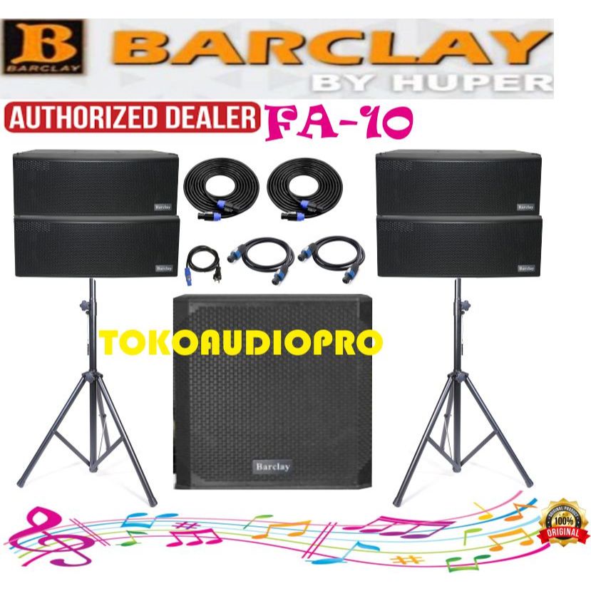 Speaker Barclay FA10 Line Array Aktif Barclay Fa-10 Original Speaker Aktif by Huper